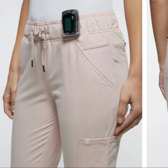 Jaanuu 5-Pocket Jogger Scrub Pants — Blushing Pink 🌸 Sz Small - Picture 4 of 10